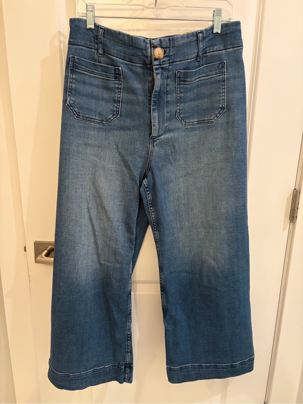Maeve The Colette Wide Leg Cropped Jeans